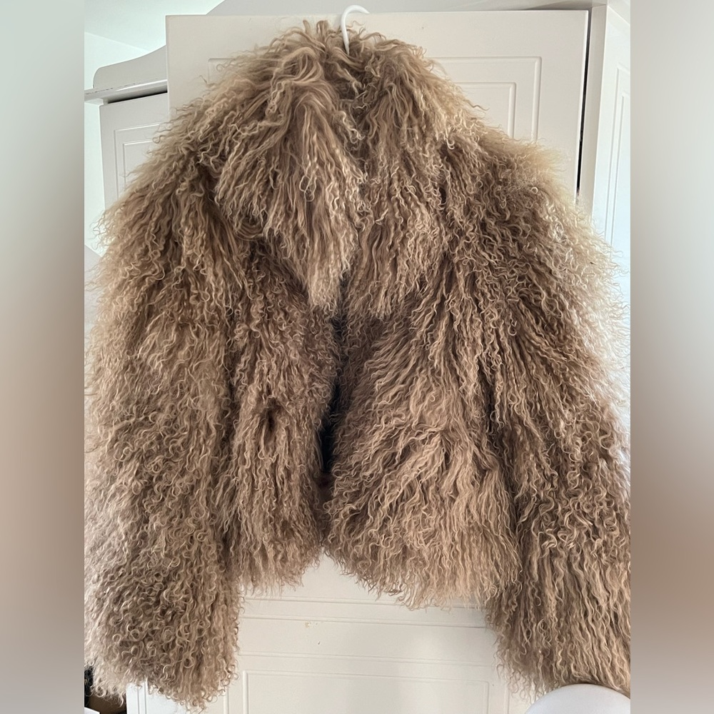 Gorgeous, Fluffy, Karl Donoghue Lambskin jacket